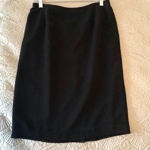 Kasper Petite Lined Black Skirt